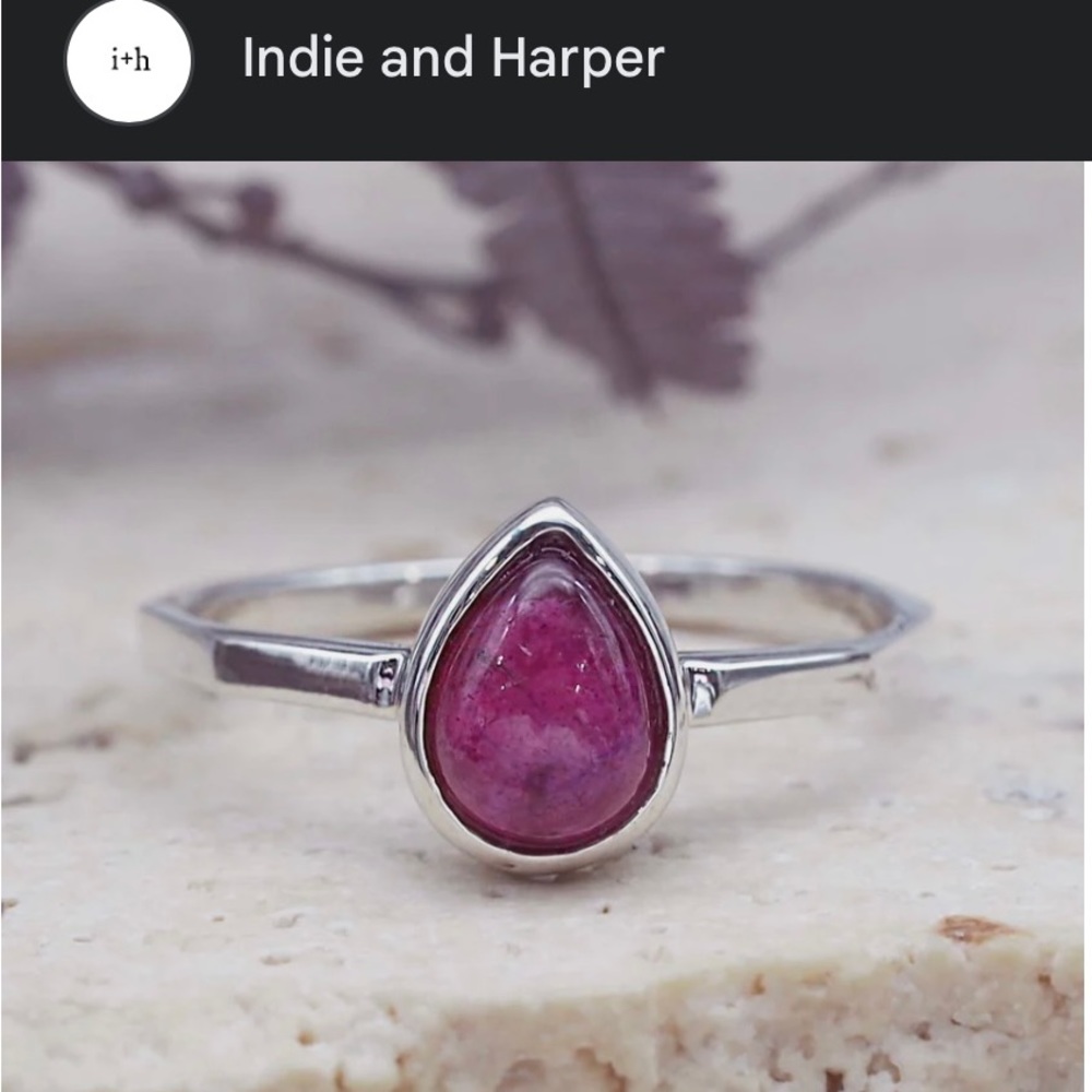 Indie and Harper ruby ring